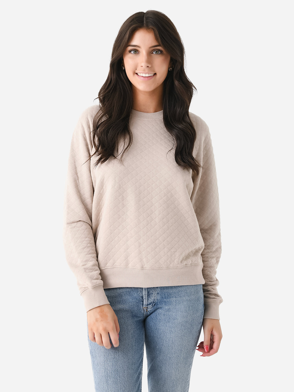 Z Supply Women's Volt Quilted Sweatshirt - Saint Bernard