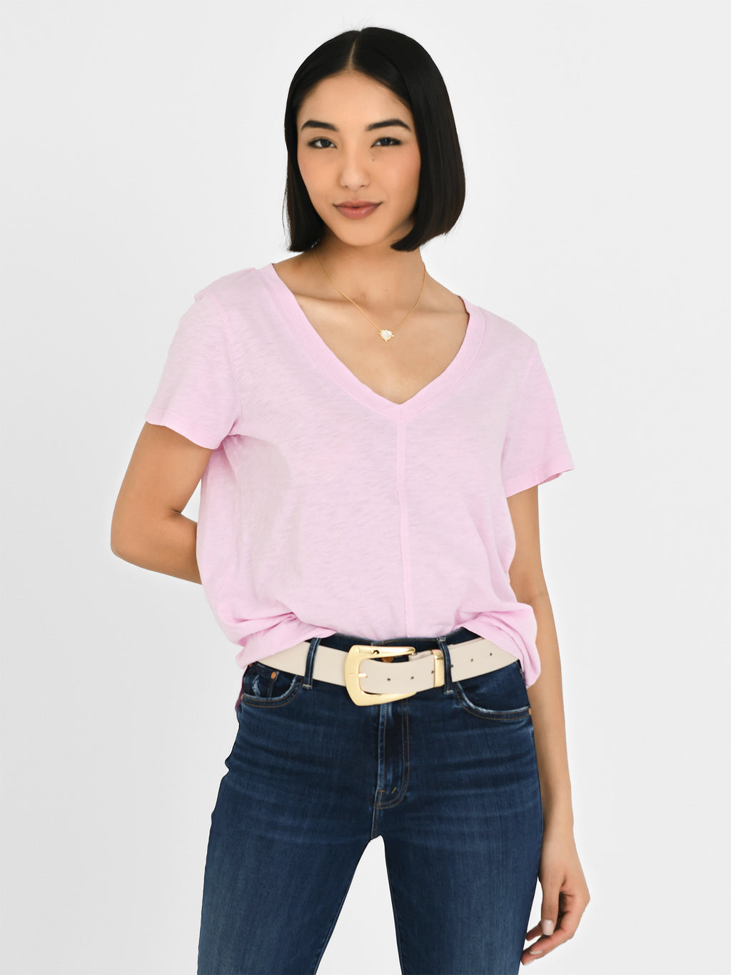 Z Supply Women's Asher V-Neck Tee - Saint Bernard