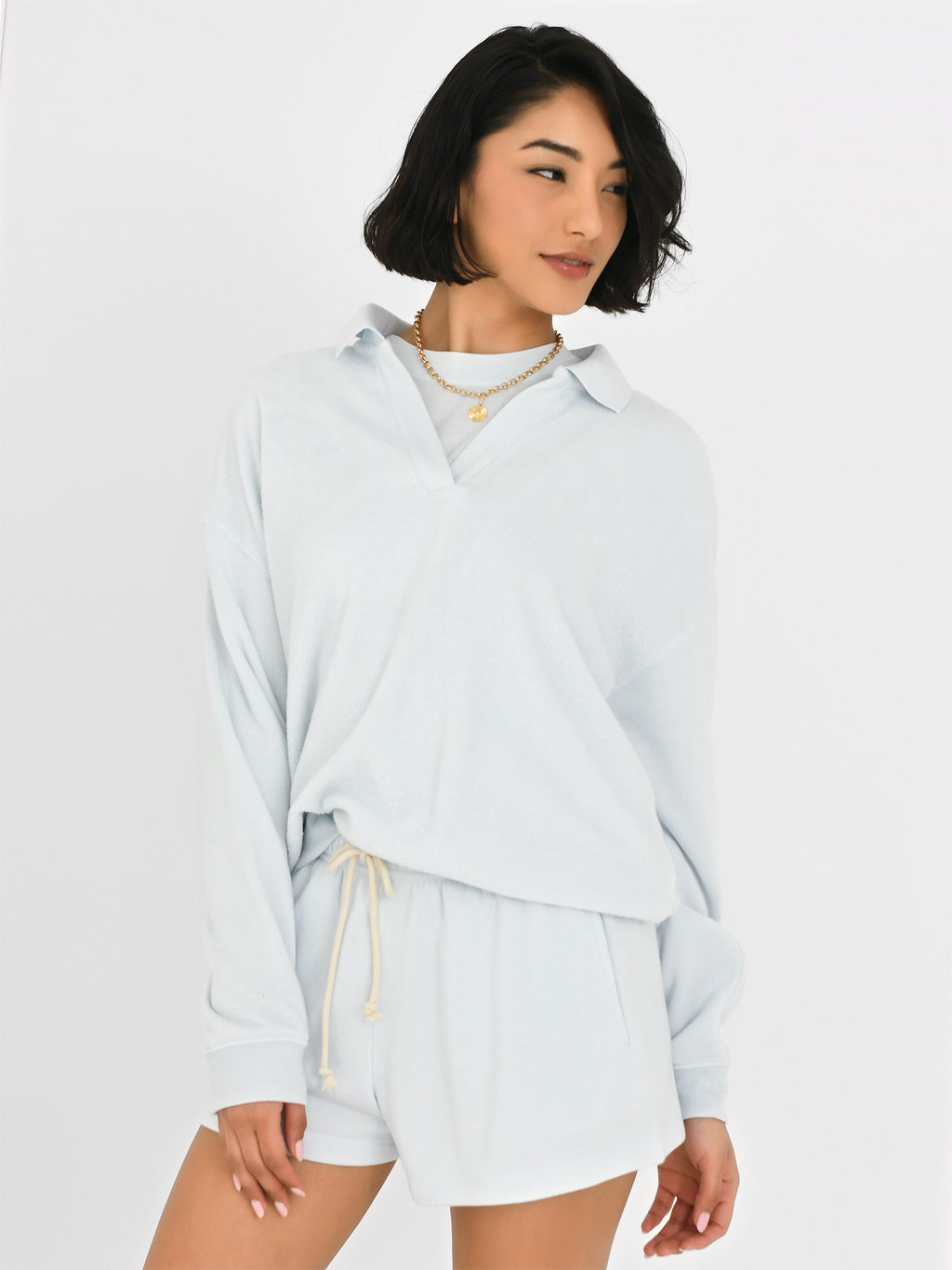 Z Supply Women's Nico Reverse Fleece Top - Saint Bernard