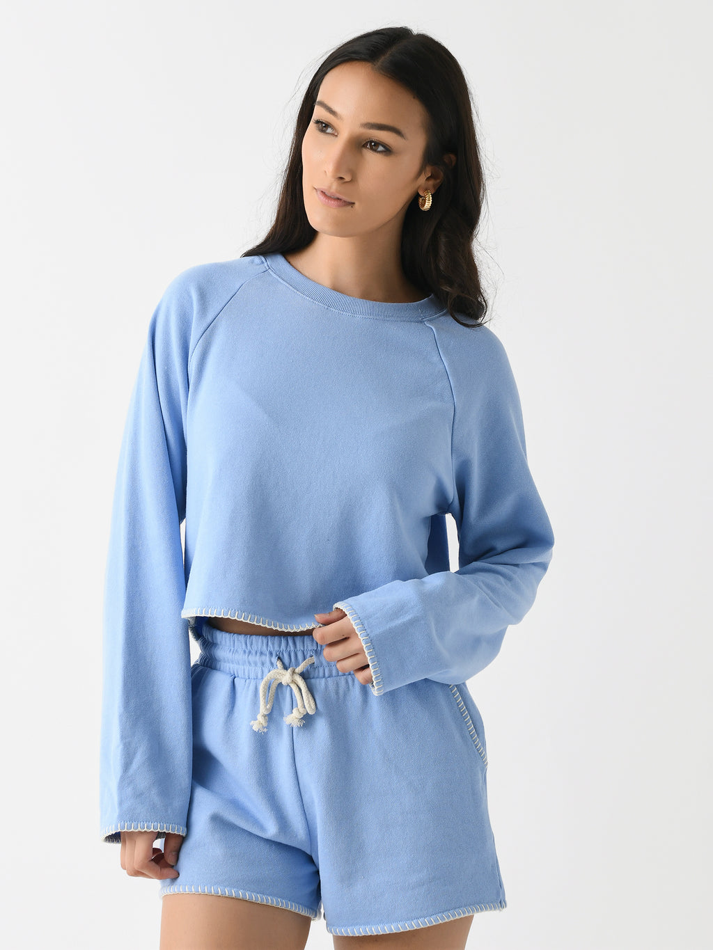 Z Supply Women's Seville Cropped Sweatshirt - Saint Bernard