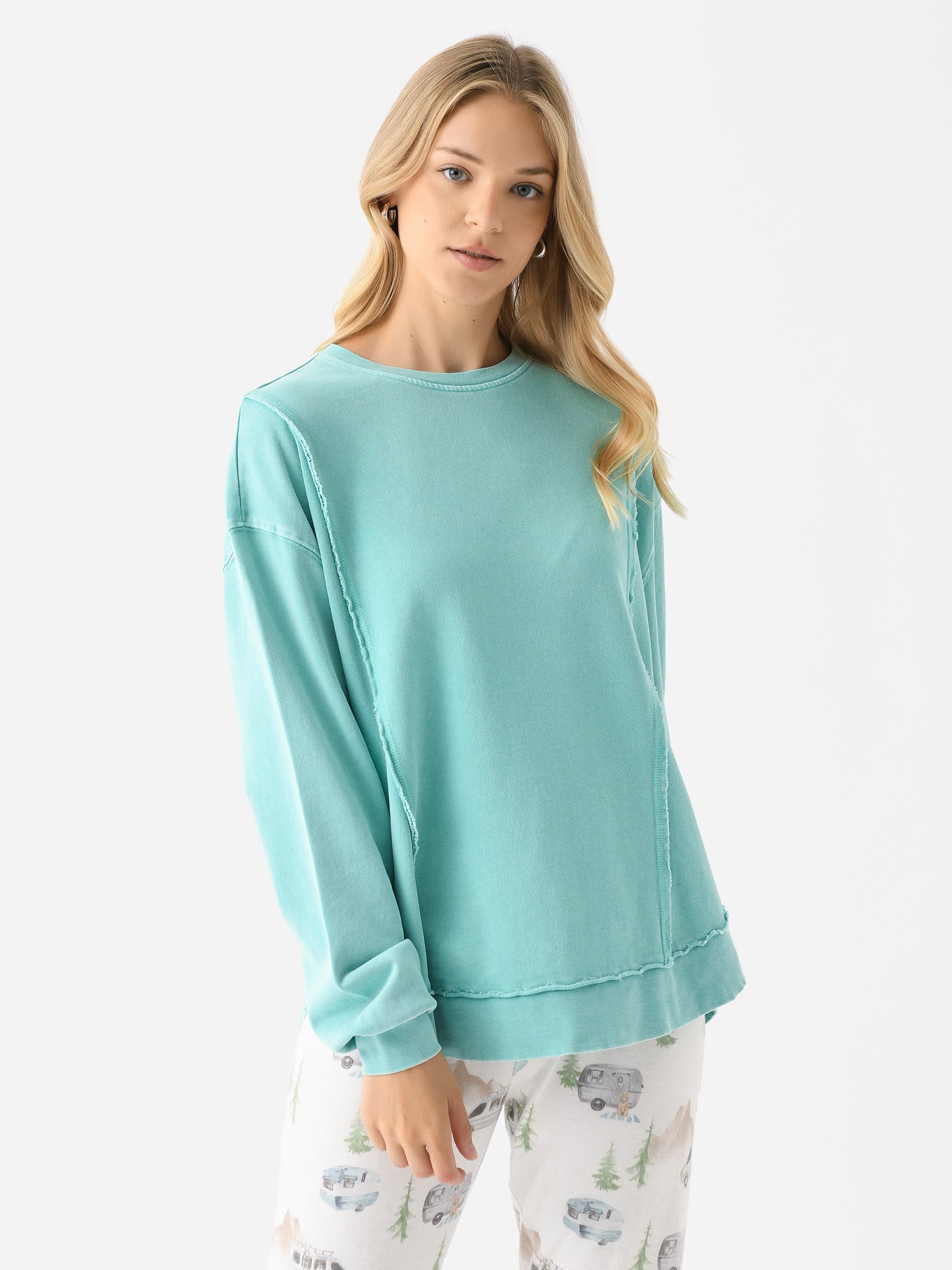 Z Supply Women's Replay French Terry Sweatshirt - Saint Bernard