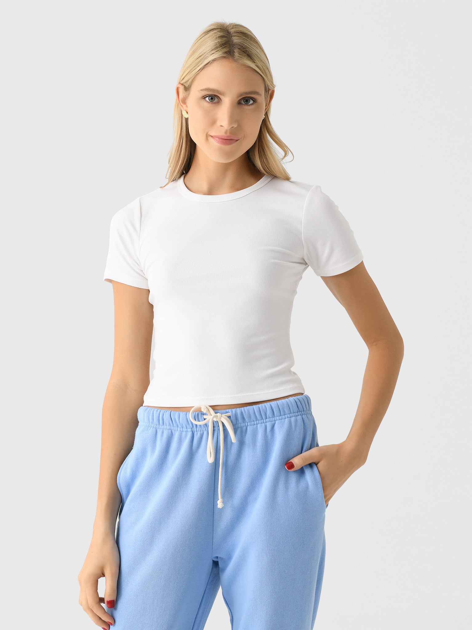 Z Supply Women's Second Skin Crew Tee - Saint Bernard