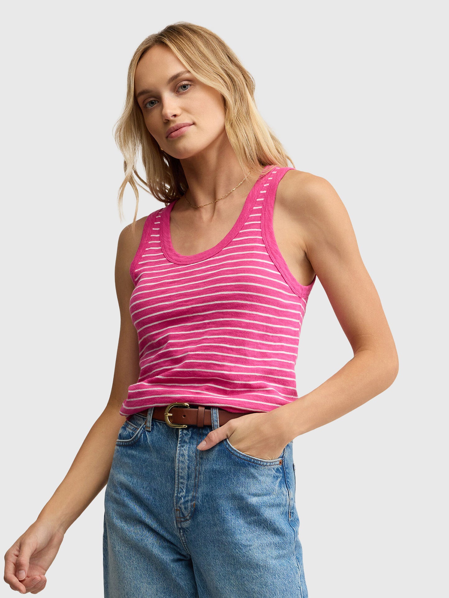 Z Supply Women's The Perfect Striped Tank - Saint Bernard