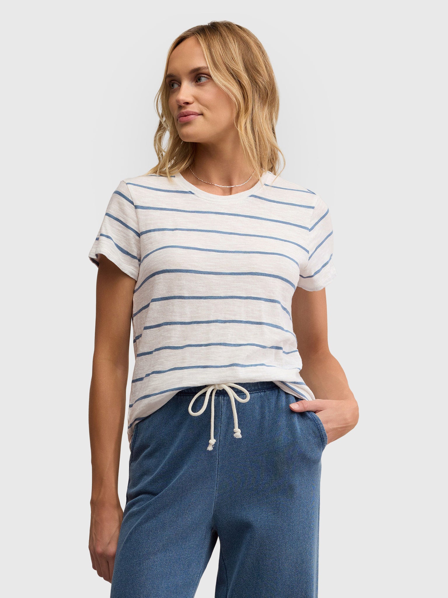 Z Supply Women's Foundation Stripe Tee - Saint Bernard