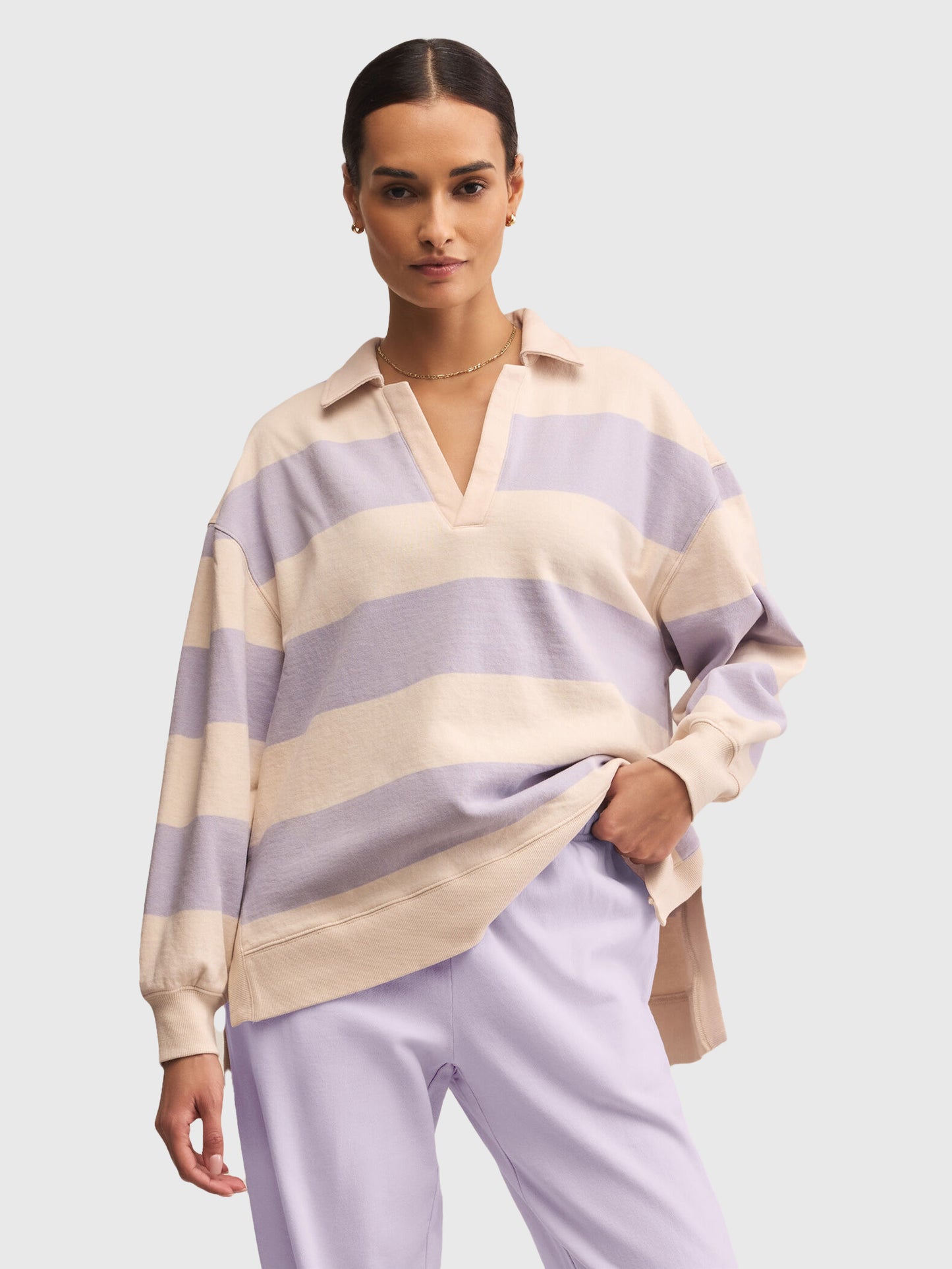 Z Supply Women's Rugby Henley - Saint Bernard