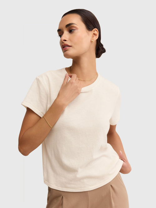 Z Supply Women's Tourist Knit Jersey Tee