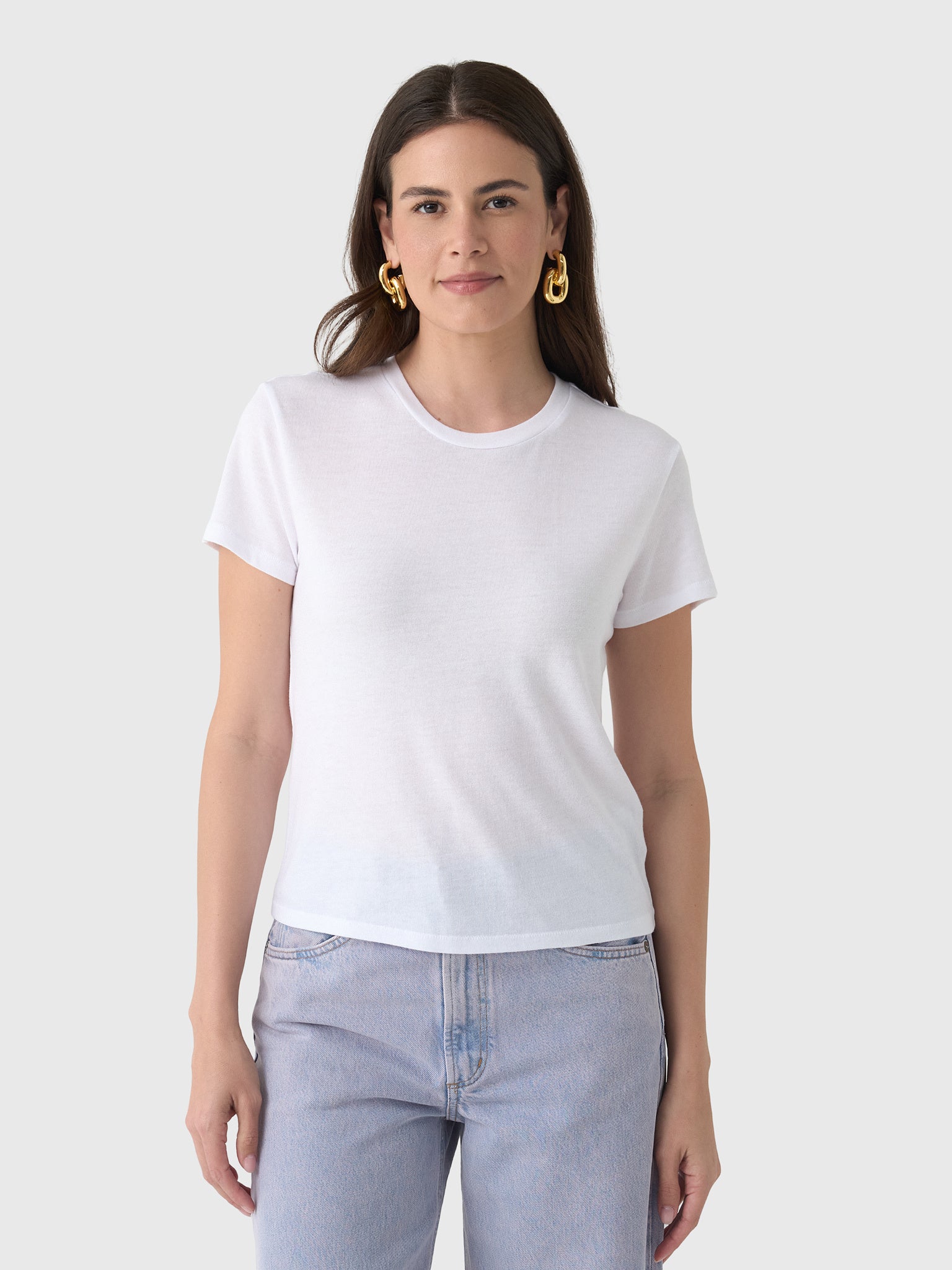 Z Supply Women's Tourist Knit Jersey Tee - Saint Bernard
