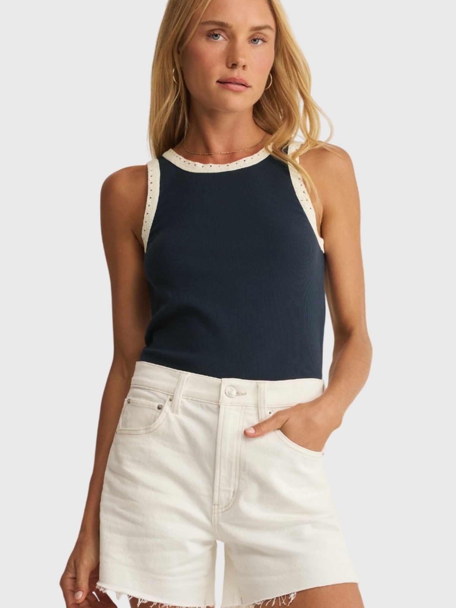 Z Supply Women's Clarke Rib Tank - Saint Bernard
