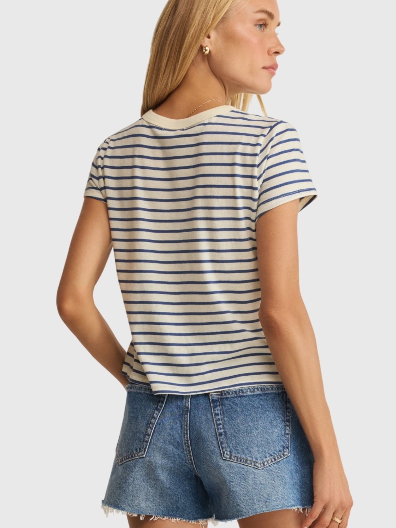Z Supply Women's Junie Striped Tee - Saint Bernard