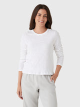 Z Supply Women's Junie Long Sleeve Slub Tee - Saint Bernard