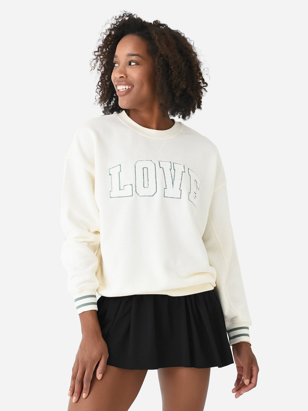 Z Supply Women's Baseline Love Sweatshirt - Saint Bernard
