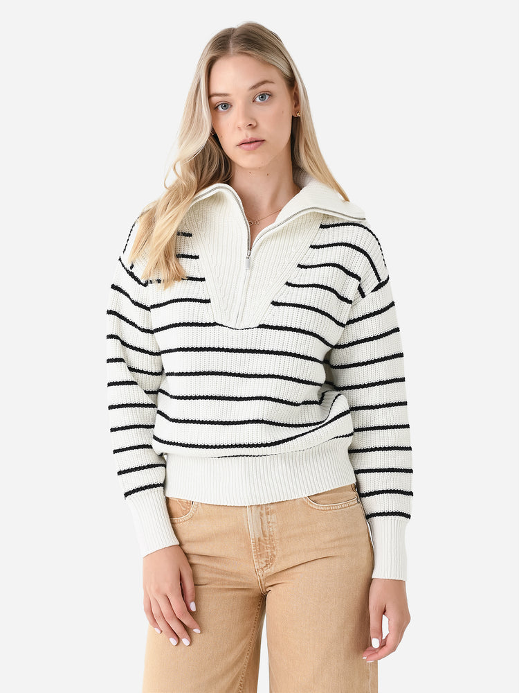 Z Supply Women's Villa HalfZip Sweater Saint Bernard