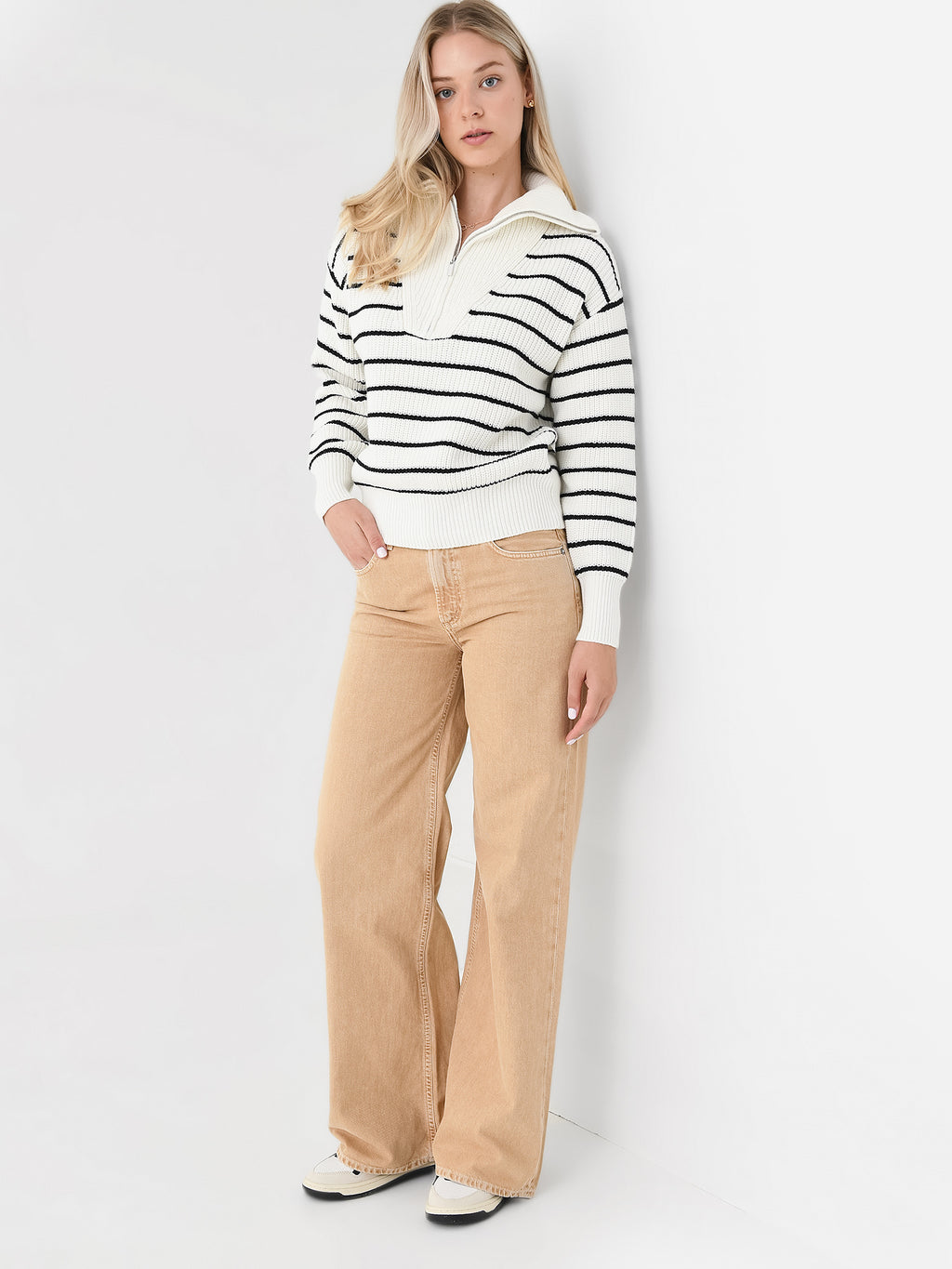 Z Supply Women's Villa Half-Zip Sweater - Saint Bernard