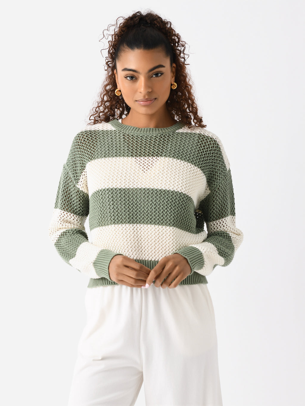 Z Supply Women's Broadbeach Stripe Sweater - Saint Bernard