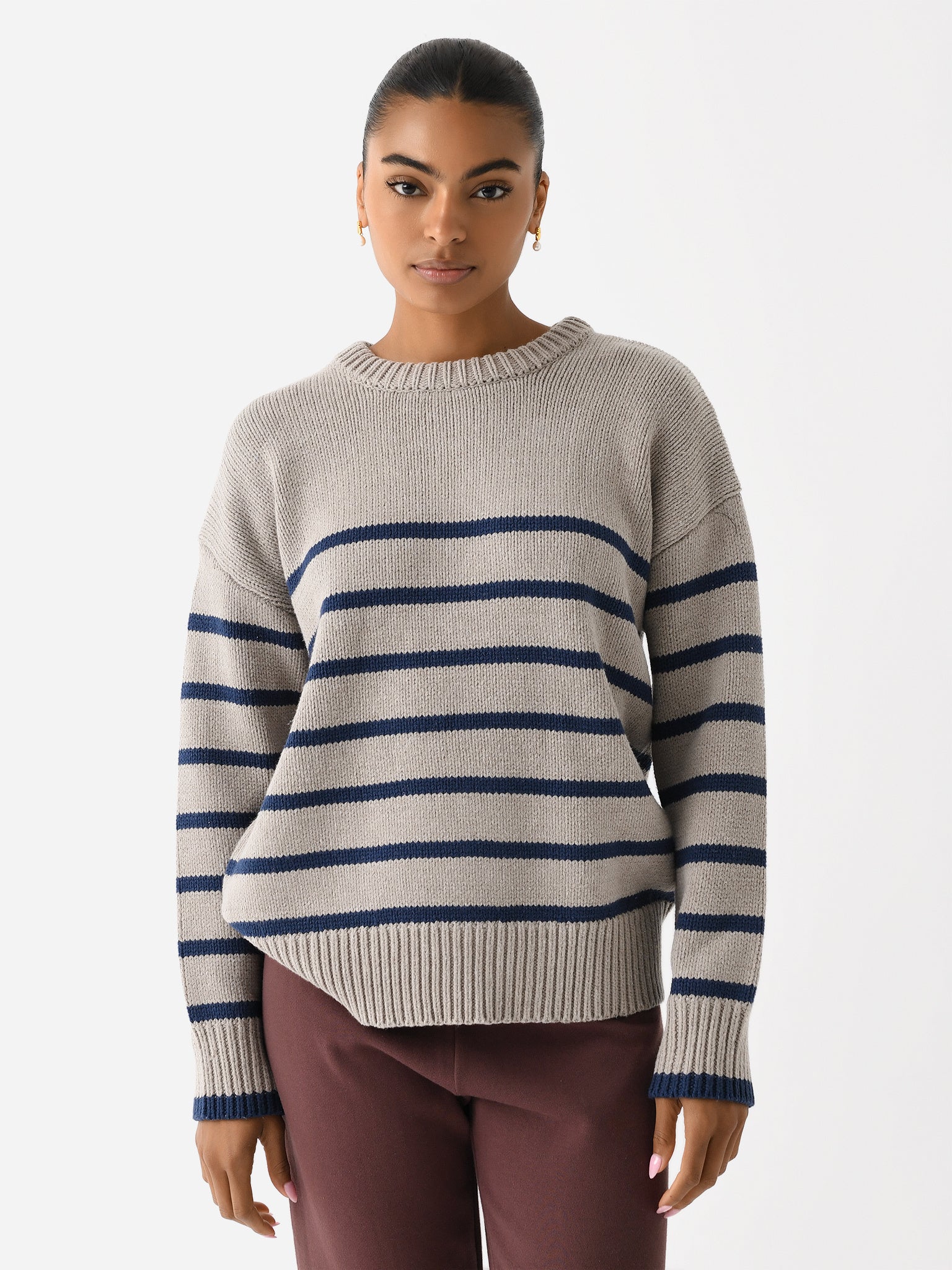 Z Supply Women's Boyfriend Stripe Sweater - Saint Bernard