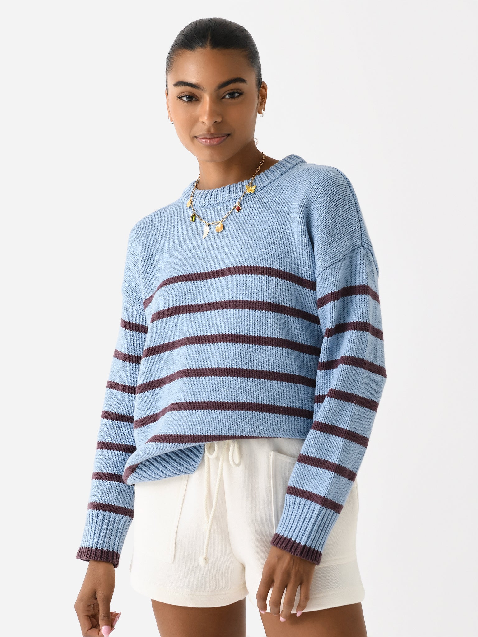 Z Supply Women's Boyfriend Stripe Sweater | $79.00 | Saint Bernard