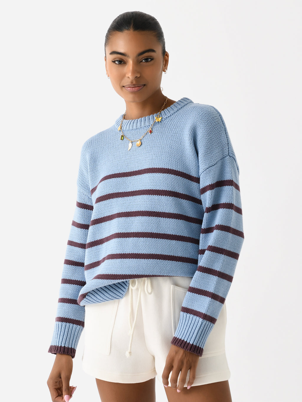 Z Supply Women's Boyfriend Stripe Sweater - Saint Bernard