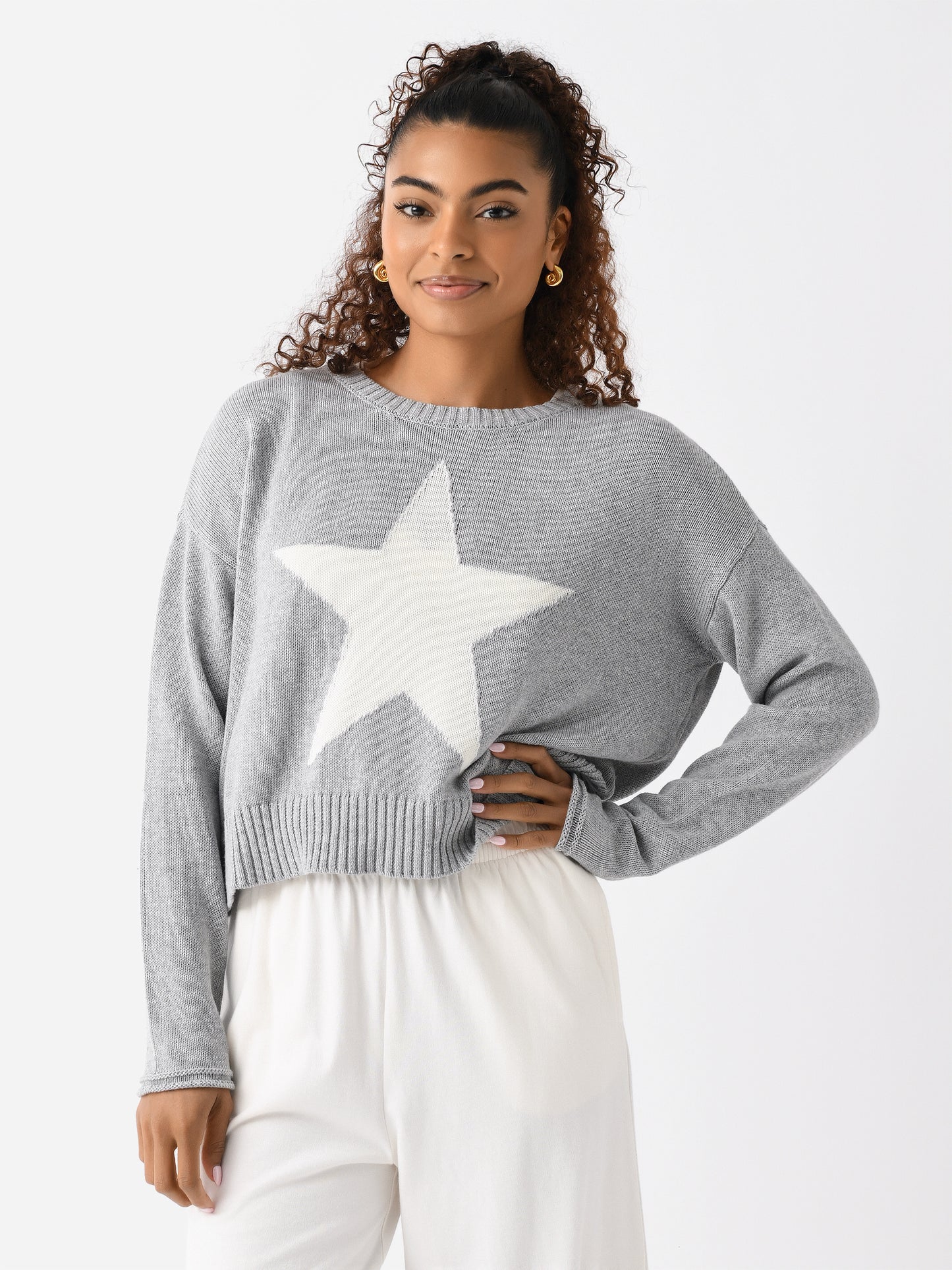 Z Supply Women's Sienna Star Sweater - Saint Bernard