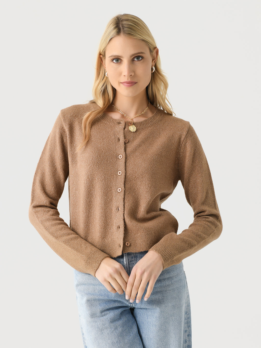 Z Supply Women's Outlook Metallic Cardigan - Saint Bernard