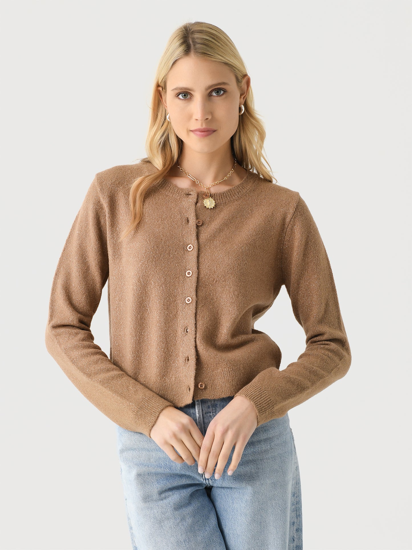 Z Supply Women's Outlook Metallic Cardigan - Saint Bernard