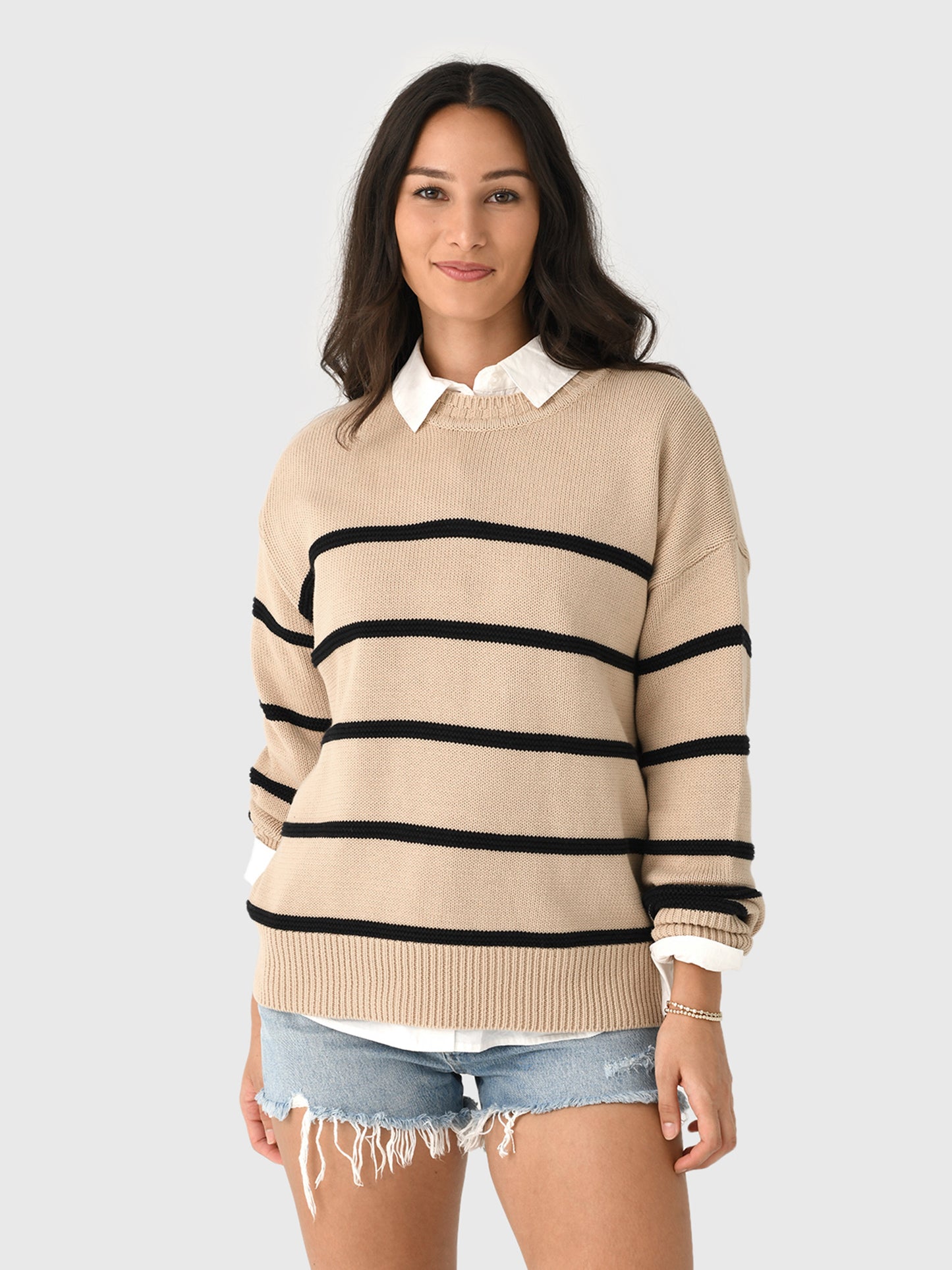 Z Supply Women's Boyfriend Striped Sweater - Saint Bernard