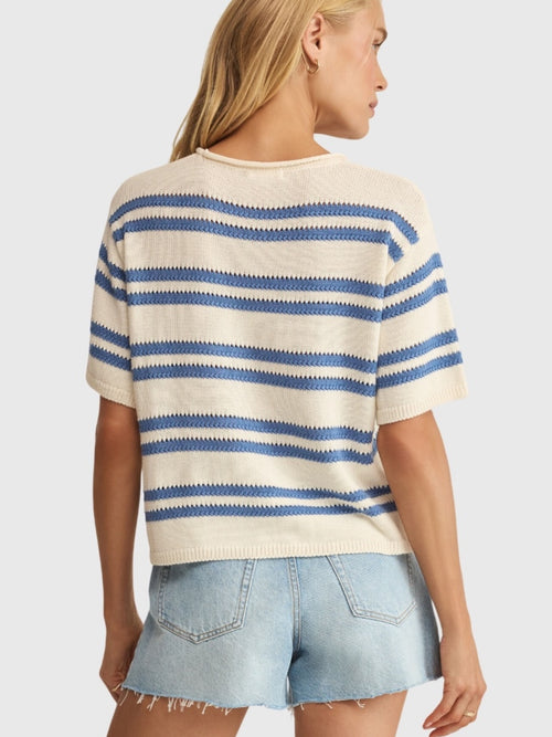 Z Supply Women's Prado Stripe Sweater Tee