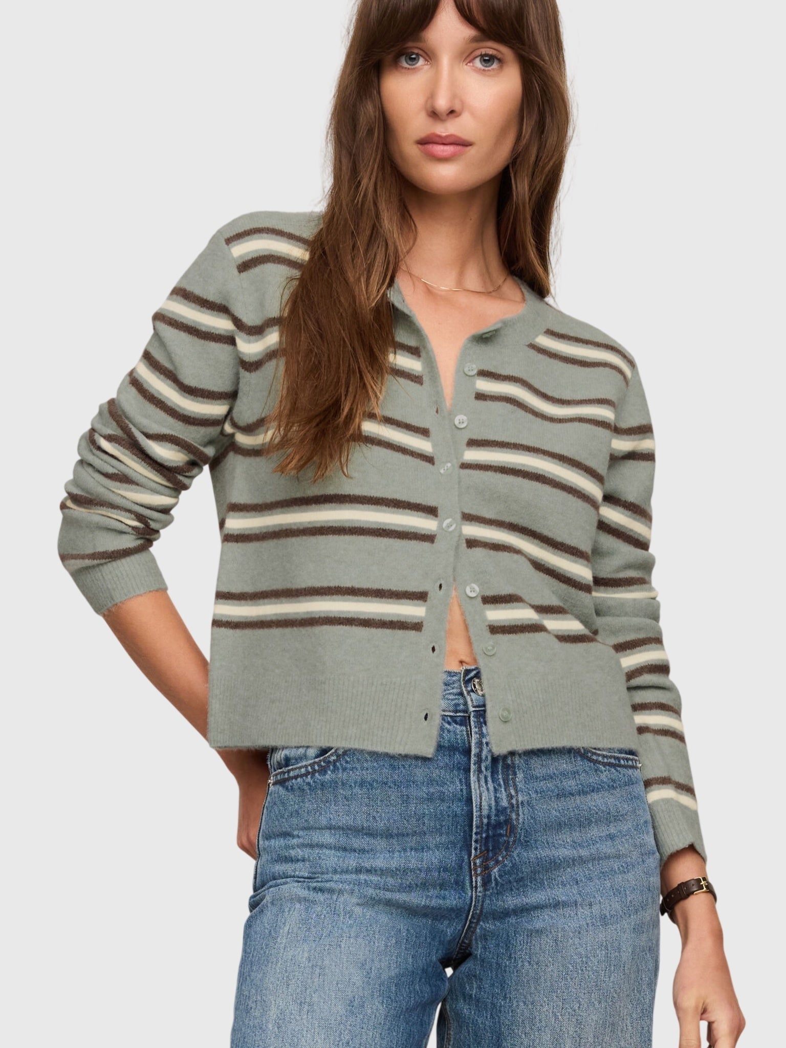 Z Supply Women's Medina Stripe Cardigan - Saint Bernard