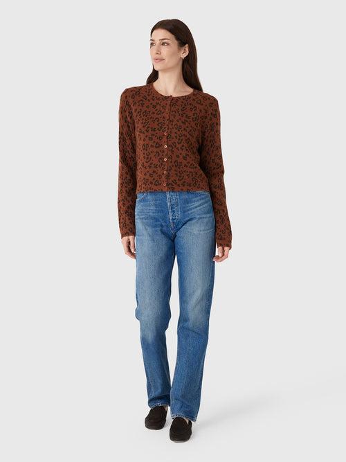 Z Supply Women's Medina Leopard Cardigan - Saint Bernard
