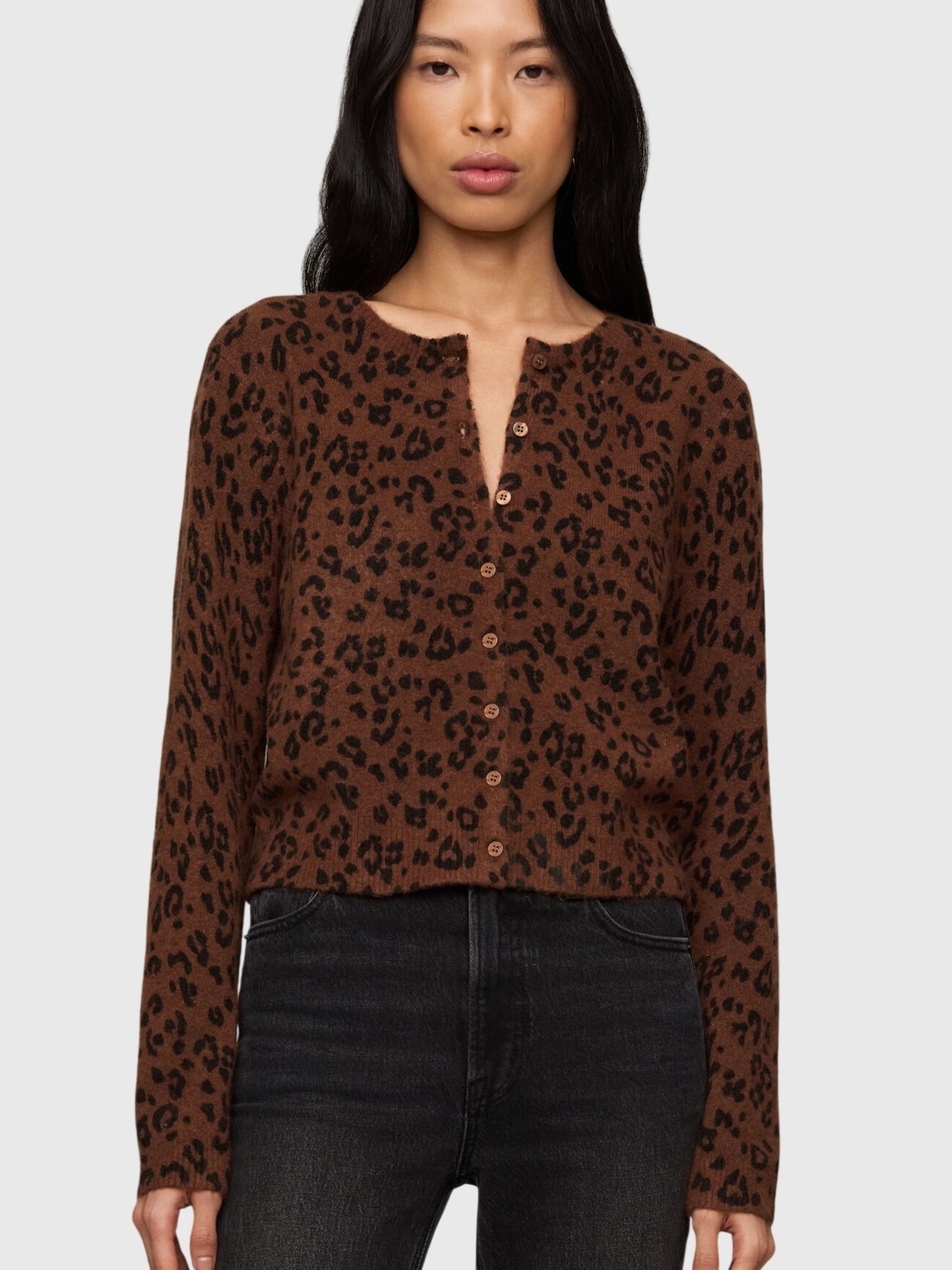 Z Supply Women's Medina Leopard Cardigan - Saint Bernard