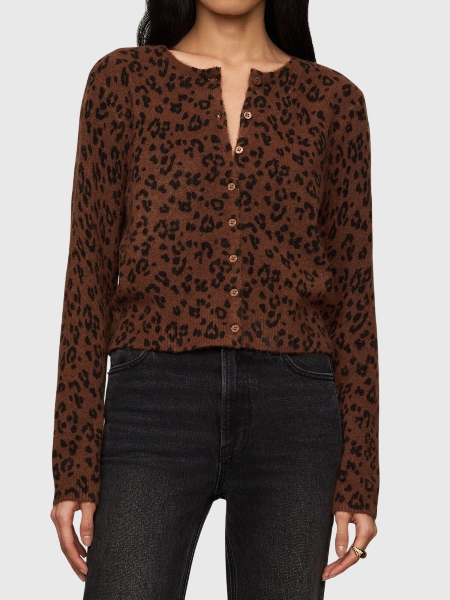 Z Supply Women's Medina Leopard Cardigan - Saint Bernard