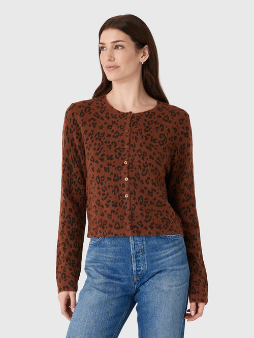 Z Supply Women's Medina Leopard Cardigan - Saint Bernard