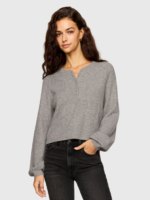 Z Supply Women's Westmont Henley Sweater - Saint Bernard