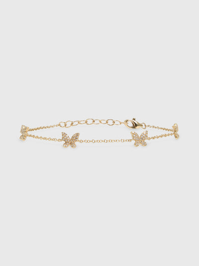 Francie B. Butterfly Diamond Bracelet - Saint Bernard