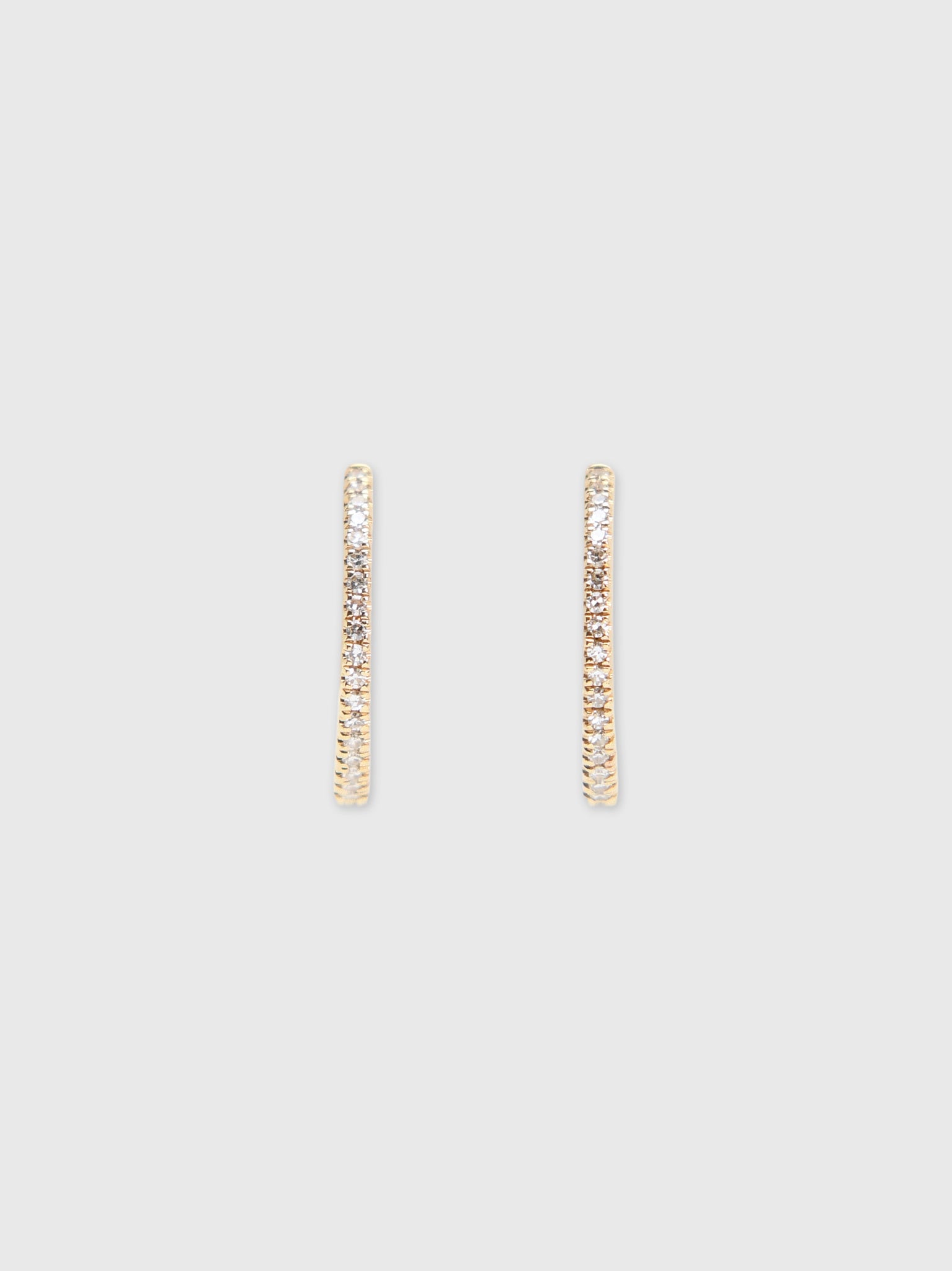 Francie B. Diamond Everyday Hoop Earrings