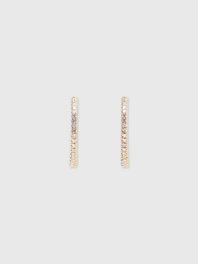 Francie B. Diamond Everyday Hoop Earrings - Saint Bernard