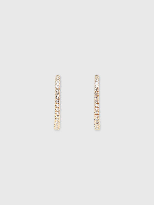 Francie B. Diamond Everyday Hoop Earrings - Saint Bernard