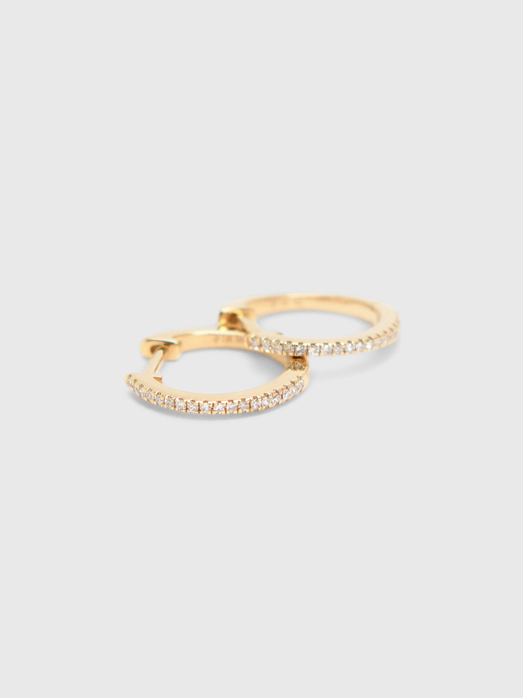 Francie B. Diamond Everyday Hoop Earrings