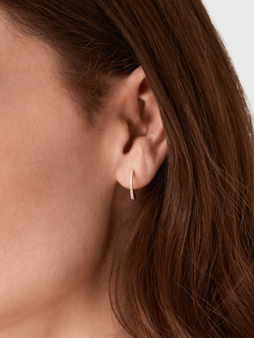 Francie B. Diamond Everyday Hoop Earrings - Saint Bernard