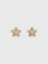 Francie B. Diamond Flower Earrings - Saint Bernard
