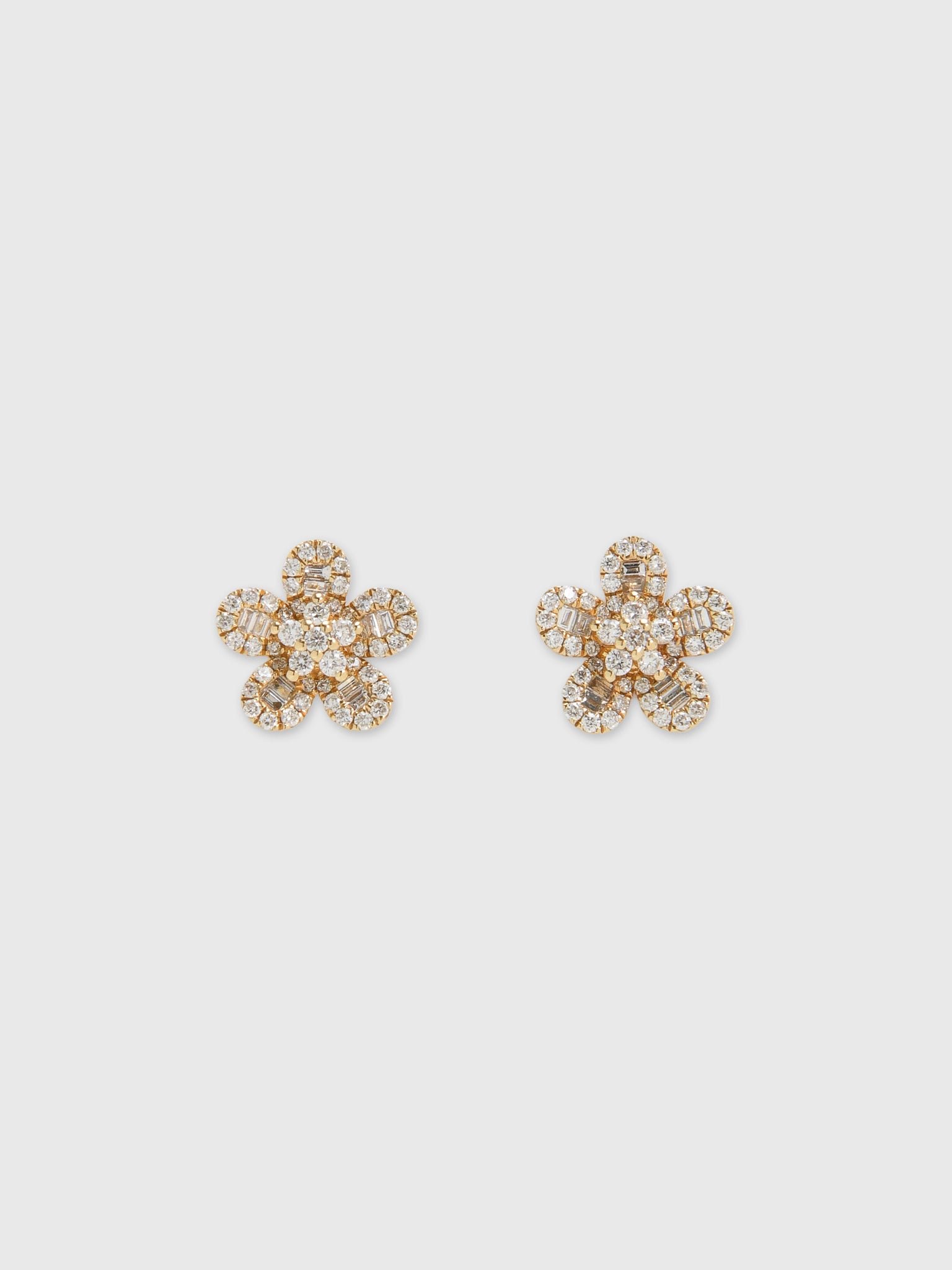 Francie B. Diamond Flower Earrings