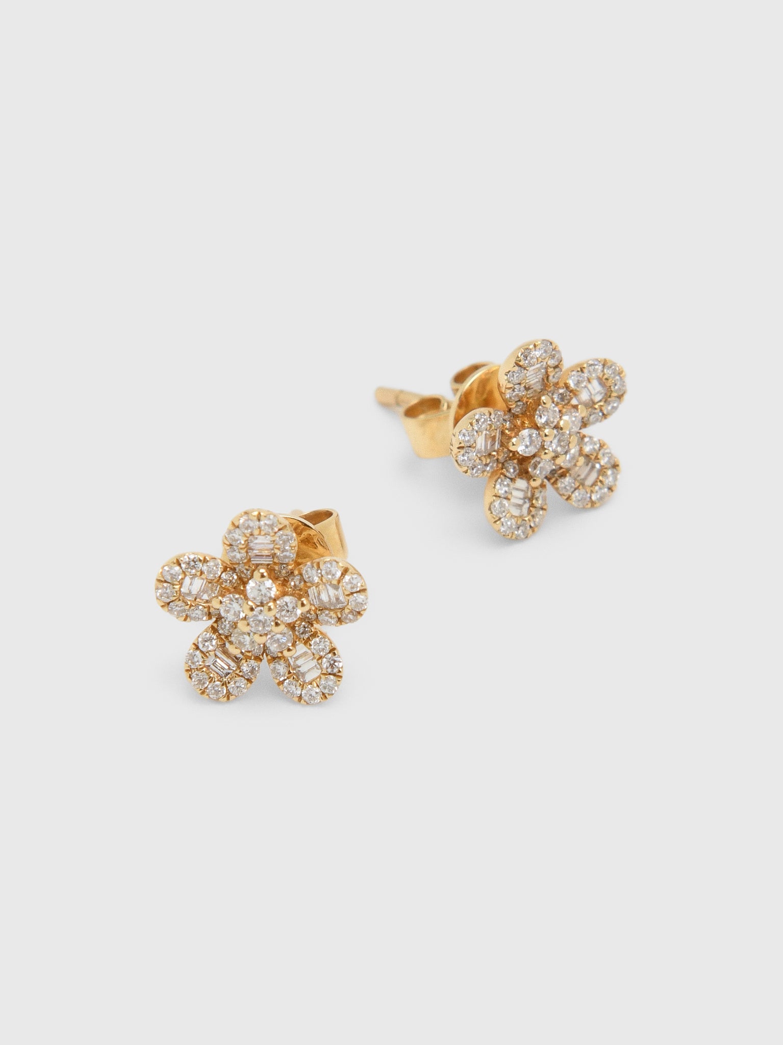 Francie B. Diamond Flower Earrings