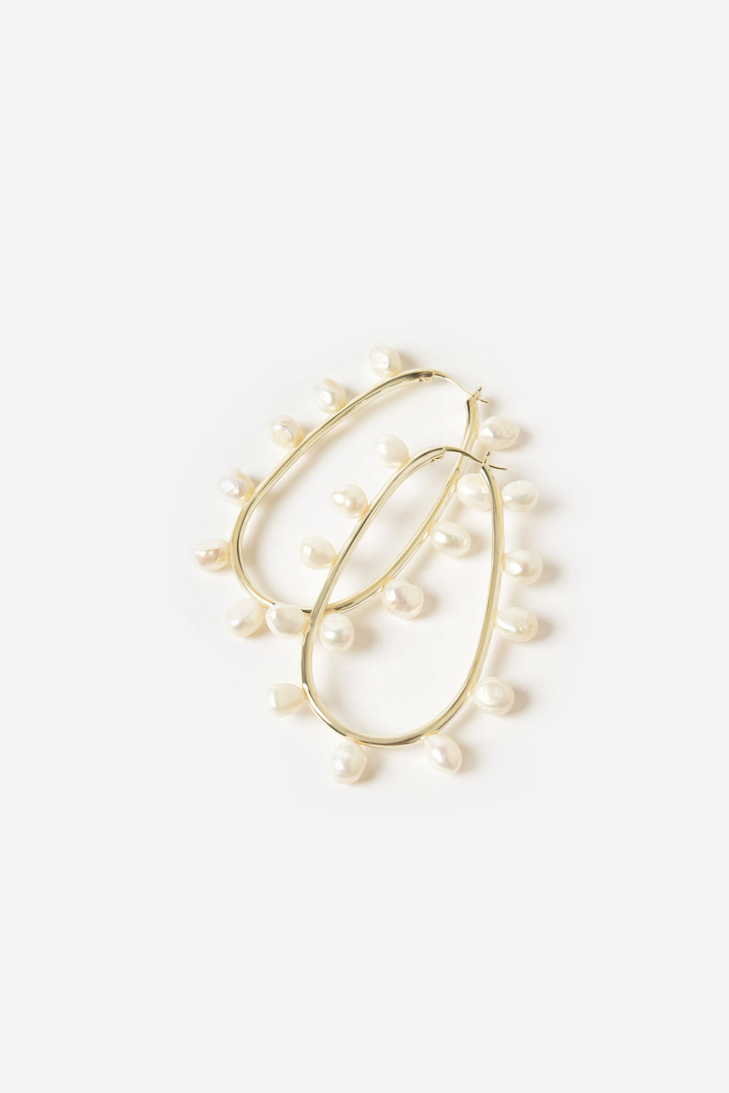 Nicola Bathie Women's Freshwater Pearl Loop Earrings - Saint Bernard
