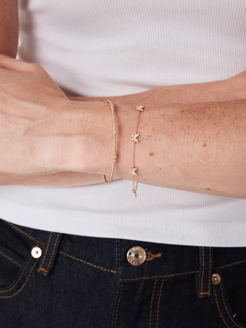 Francie B. Gold Flex Band Bracelet - Saint Bernard