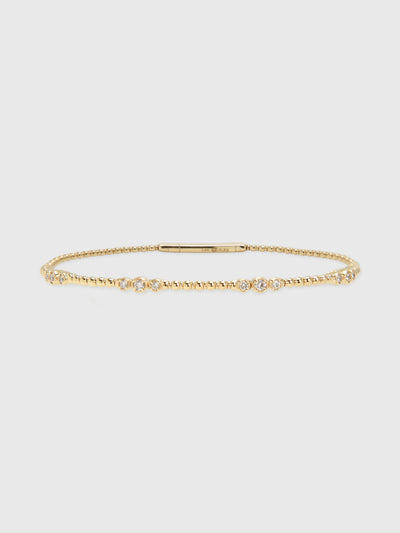 Francie B. Gold Flex Band Bracelet - Saint Bernard