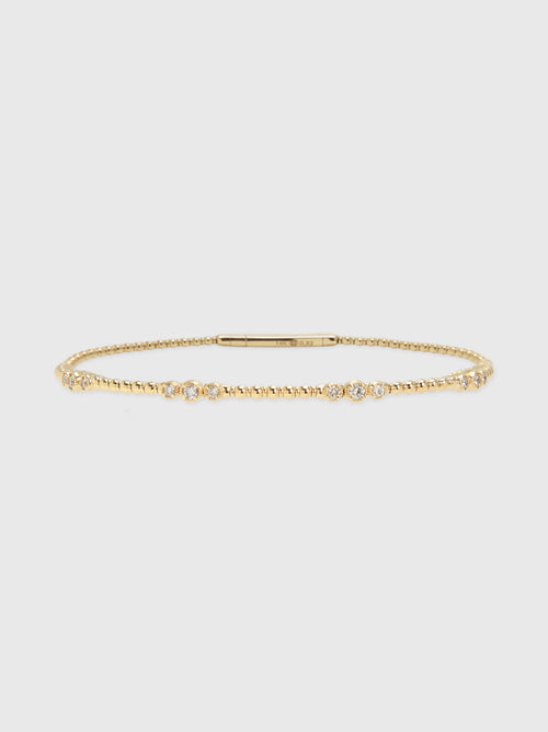 Francie B. Gold Flex Band Bracelet - Saint Bernard