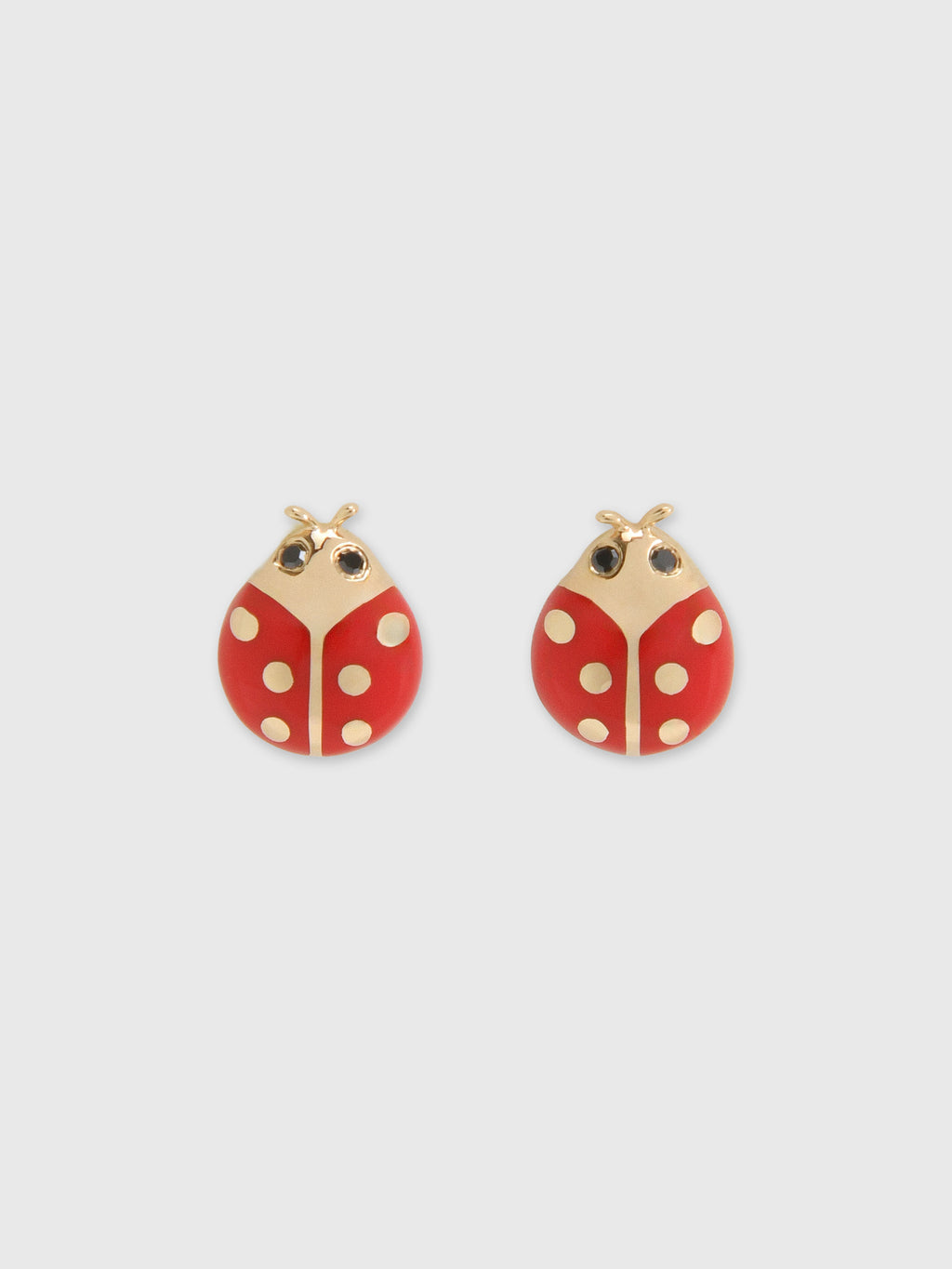 Francie B. Ladybug Earrings - Saint Bernard