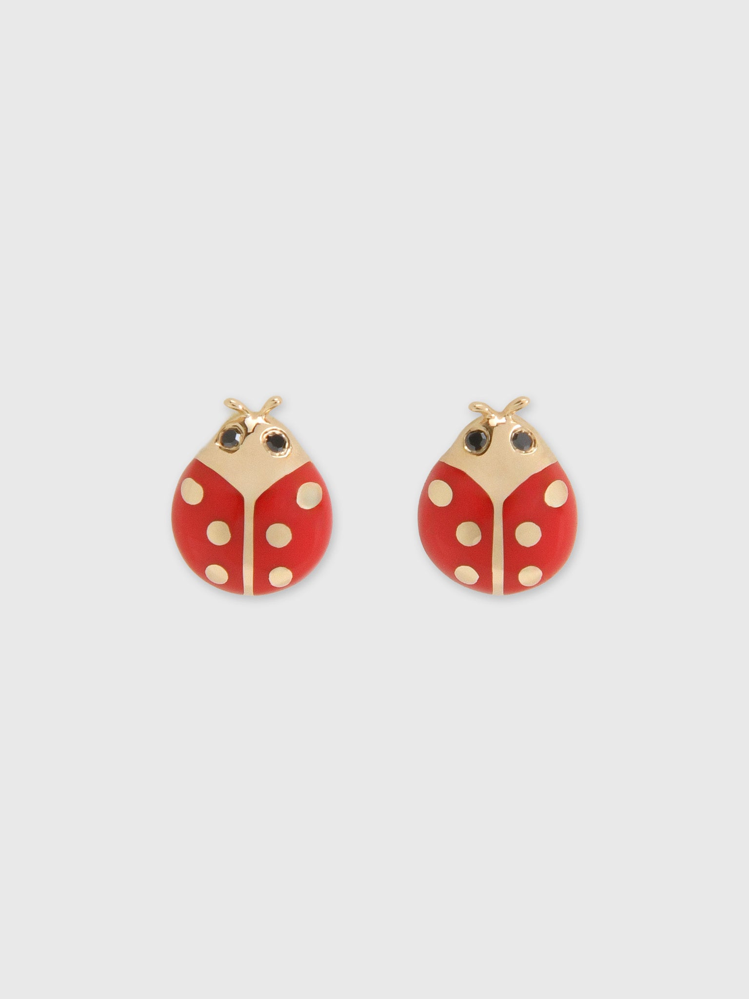 Francie B. Ladybug Earrings - Saint Bernard