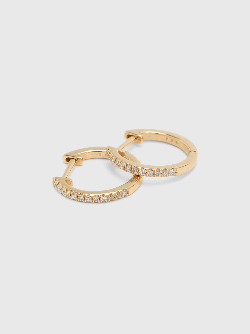 Francie B. Diamond Mini Everyday Hoop Earrings