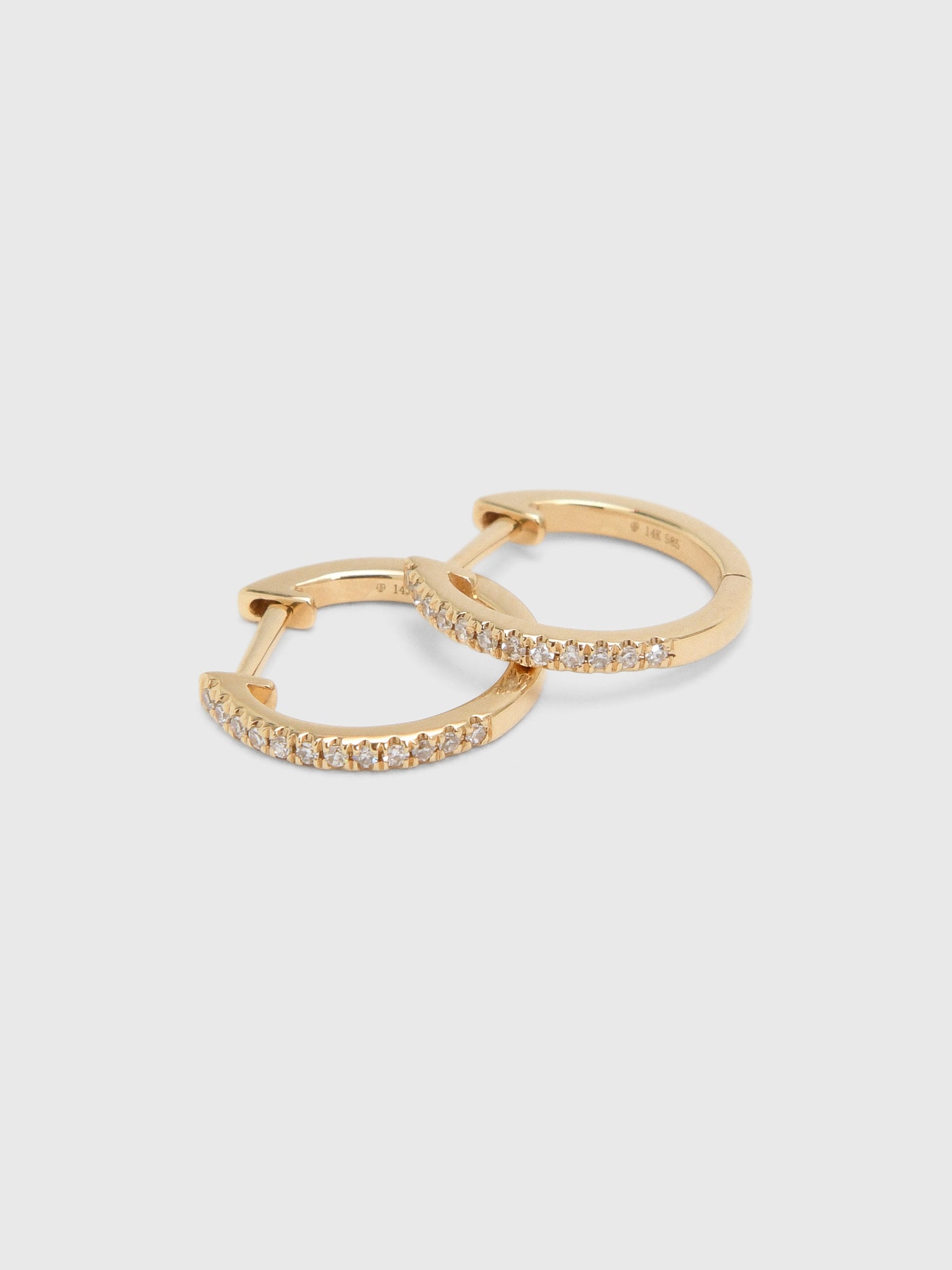 Francie B. Diamond Mini Everyday Hoop Earrings