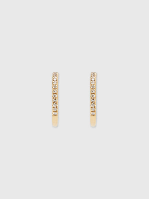 Francie B. Diamond Mini Everyday Hoop Earrings - Saint Bernard